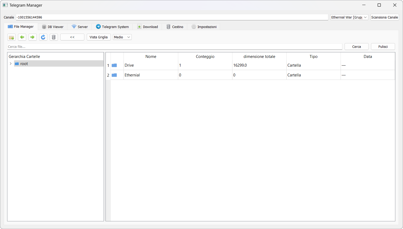 Teledisk manager telegram